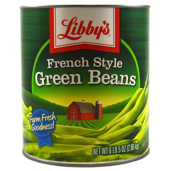 Libbys Libby French Style Green Bean 101 oz., PK6 F003710093443